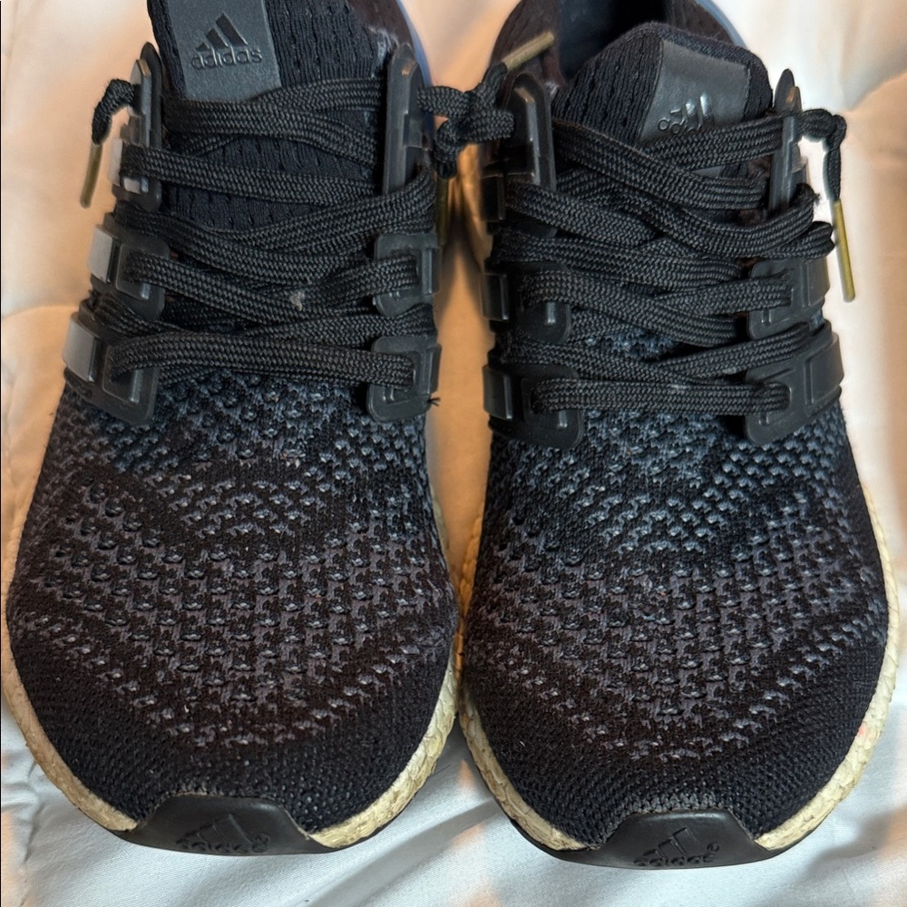 adidas Kids Black and Gold Sneakers